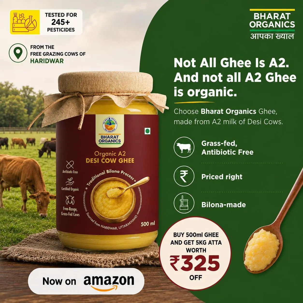 Bharat Organics A2 Ghee Offer